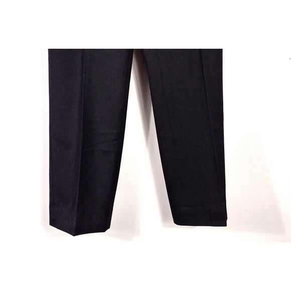 Talbots Signature Straight Black Wool Spandex Blend Trouser Size 10L - Picture 9 of 13